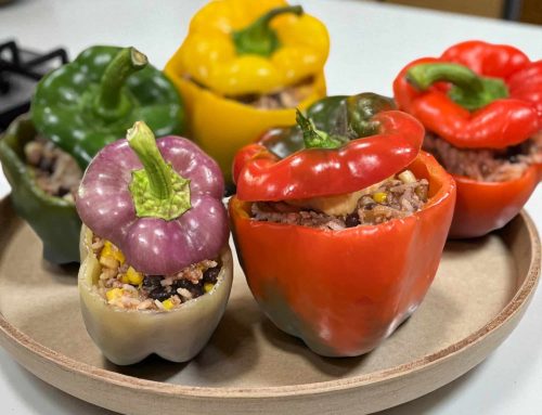 Jalapeño & Green Chili Taco Stuffed Bell Peppers